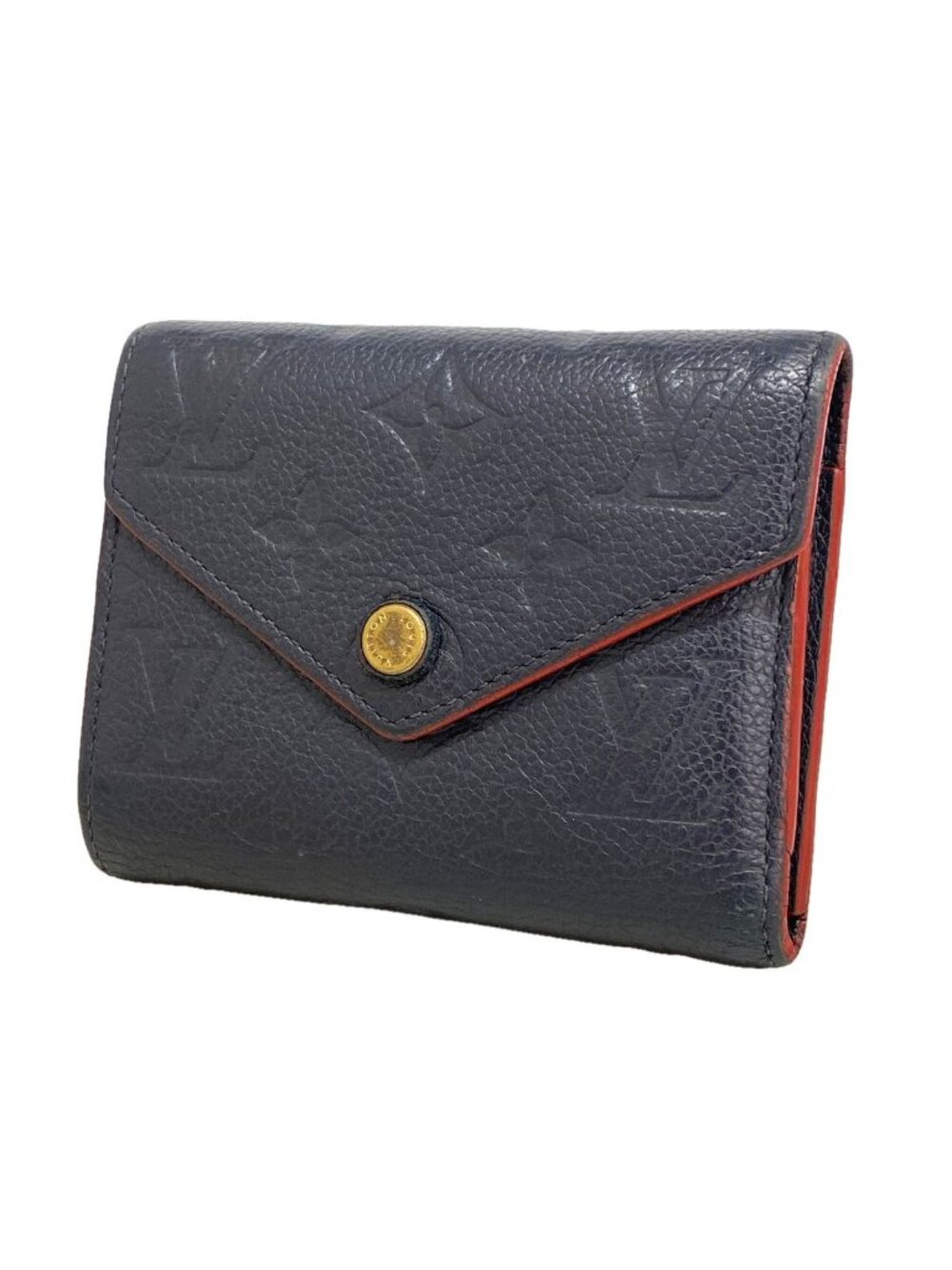 Louis Vuitton Trifold Wallet Monogram Empreinte Portefeuille Victorine Marine